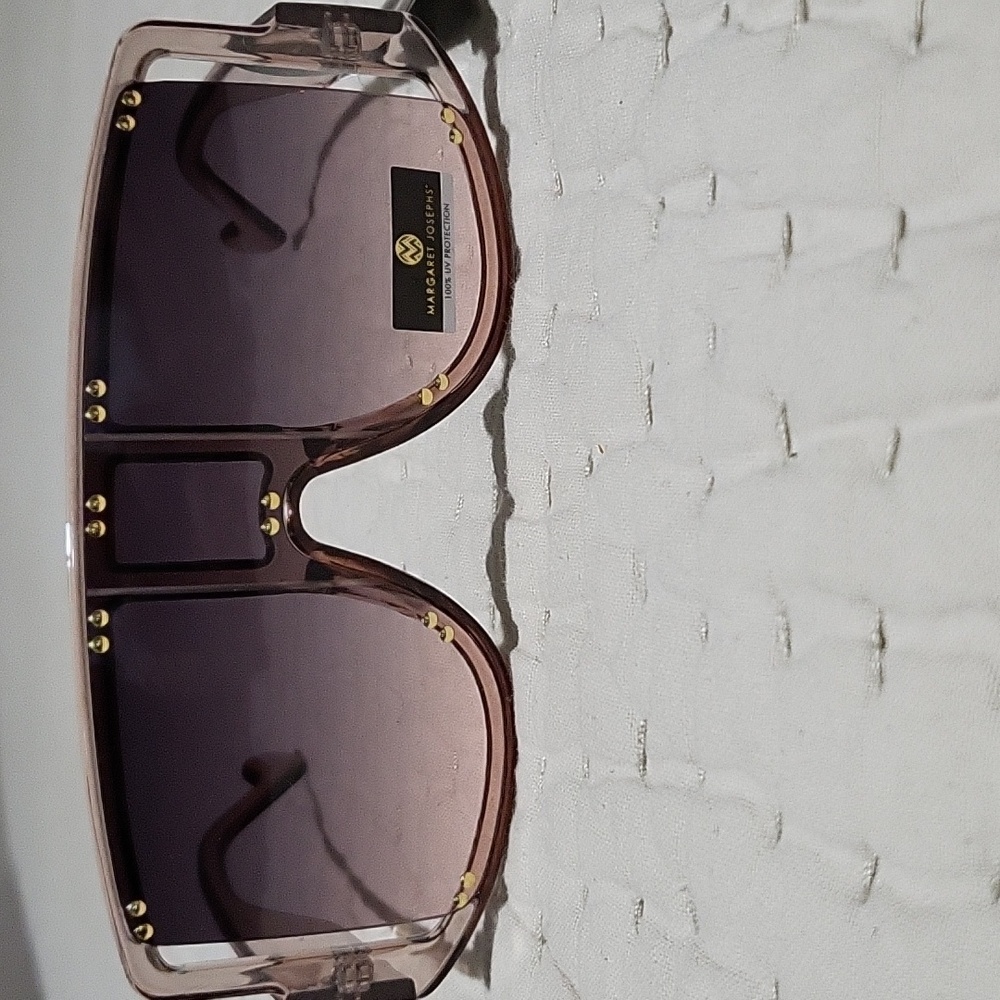 NWT Margerat Joesphs Square Pink Sunglasses